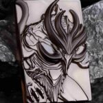 The Faceless Watcher Hand Carved Obsidian Necklace