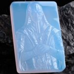 The Black Pharaoh Hand Carved Blue Chalcedony Necklace