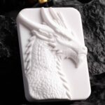 The Grey Servants Hand Carved White Agate Necklace