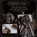 The Patient One Hand Carved Obsidian Necklace