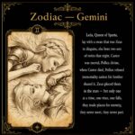 Gemini Zodiac Hand Carved Obsidian Necklace