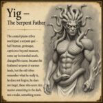 Yig the Serpent Father Hand Carved White Agate Necklace