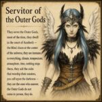 Servitor of the Outer Gods Hand Carved Obsidian Necklace