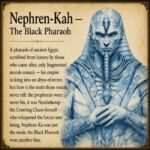 The Black Pharaoh Hand Carved Blue Chalcedony Necklace
