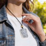 Medusa Hand Carved White Agate Necklace