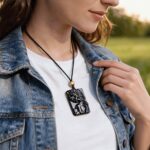 The Witch of Dreams Hand Carved Obsidian Necklace