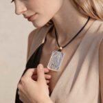 Elder Thing Hand Carved White Agate Necklace