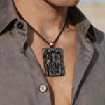 Cthulhu the Great Dreamer Hand Carved Obsidian Necklace