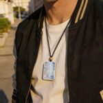 Yig the Serpent Father Hand Carved White Agate Necklace