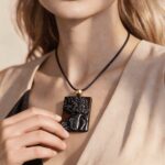 The Witch of Dreams Hand Carved Obsidian Necklace
