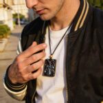The Patient One Hand Carved Obsidian Necklace