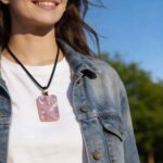 Nyarlathotep the Many-Faced God Hand Carved Purple Agate Necklace