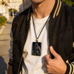 Hastur the King in Yellow Hand Carved Obsidian Necklace