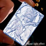 [Pre-order] Aquarius Zodiac Hand Carved Blue Chalcedony Necklace