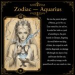 [Pre-order] Aquarius Zodiac Hand Carved Blue Chalcedony Necklace