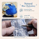 [Pre-order] Aquarius Zodiac Hand Carved Blue Chalcedony Necklace