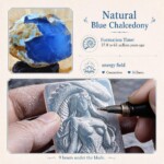 God of Venomous Wrath Hand Carved Blue Chalcedony Necklace