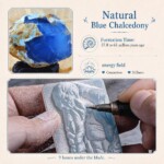 The Buried Giants Hand Carved Blue Chalcedony Necklace
