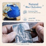 The Black Pharaoh Hand Carved Blue Chalcedony Necklace