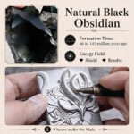The Faceless Watcher Hand Carved Obsidian Necklace