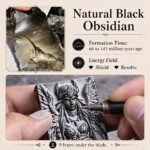 Servitor of the Outer Gods Hand Carved Obsidian Necklace