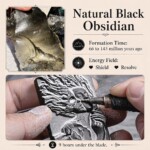 The Witch of Dreams Hand Carved Obsidian Necklace