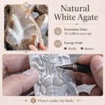 Yig the Serpent Father Hand Carved White Agate Necklace